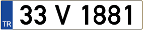 Truck License Plate